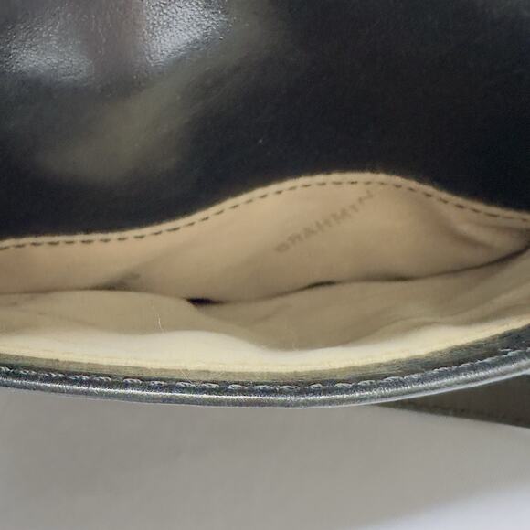 Brahmin Mini Duxbury Melbourne Croc Embossed Black / Brown Leather Crossbody - Picture 12 of 16